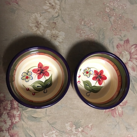 HD Designs floral 2 Custard Dessert Berry bowls Cups - Picture 11 of 13